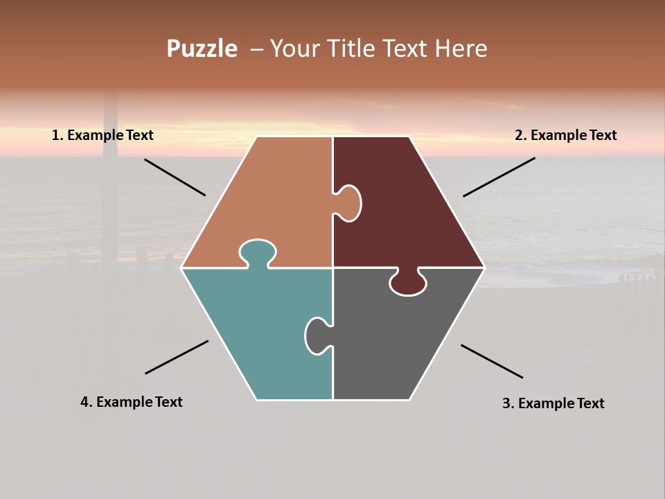 Busuanga Blue Landscape PowerPoint Template