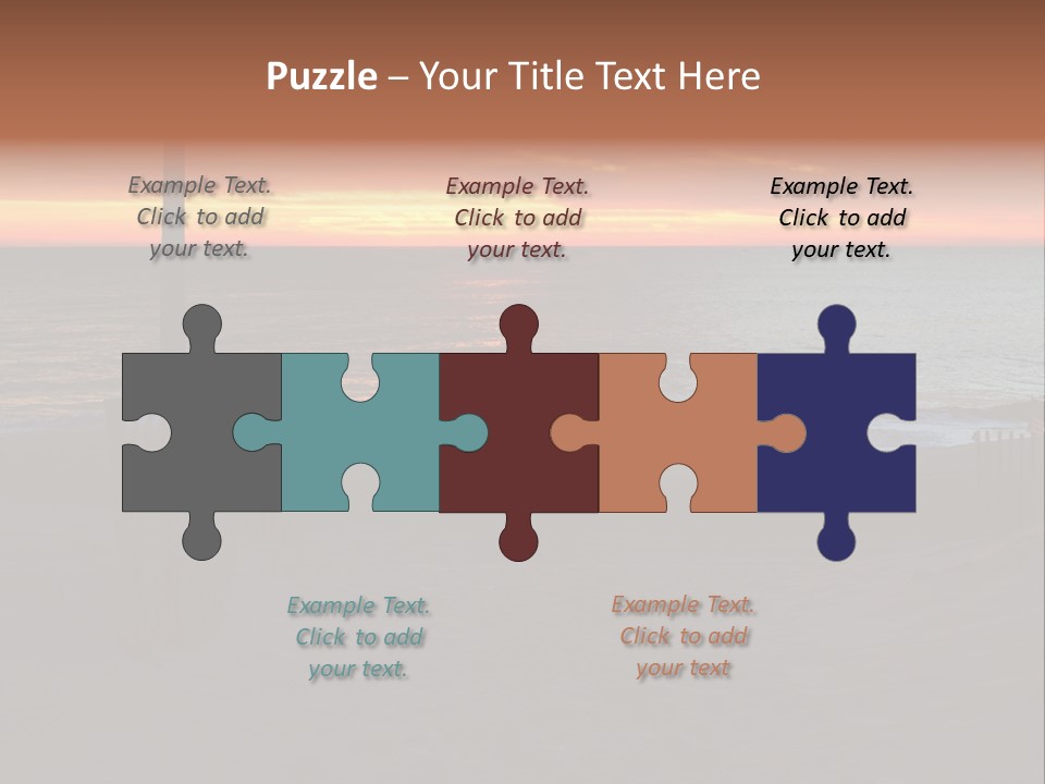 Busuanga Blue Landscape PowerPoint Template