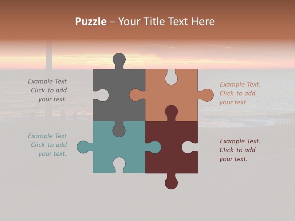 Busuanga Blue Landscape PowerPoint Template