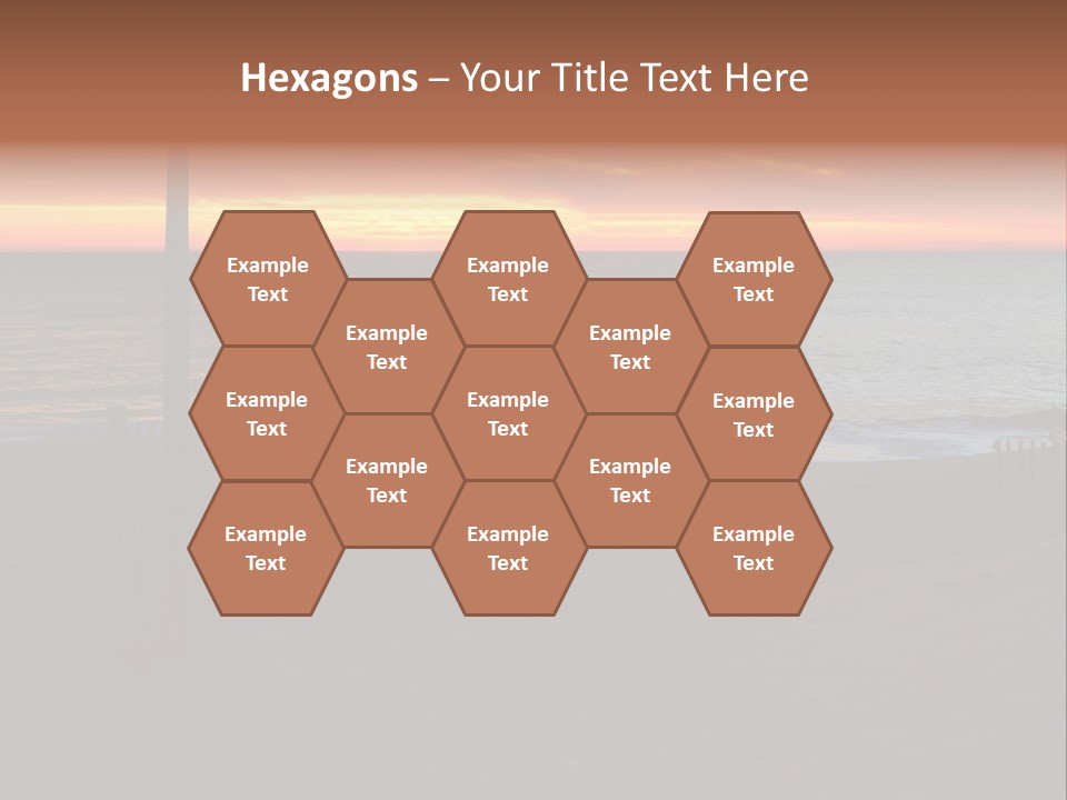 Busuanga Blue Landscape PowerPoint Template