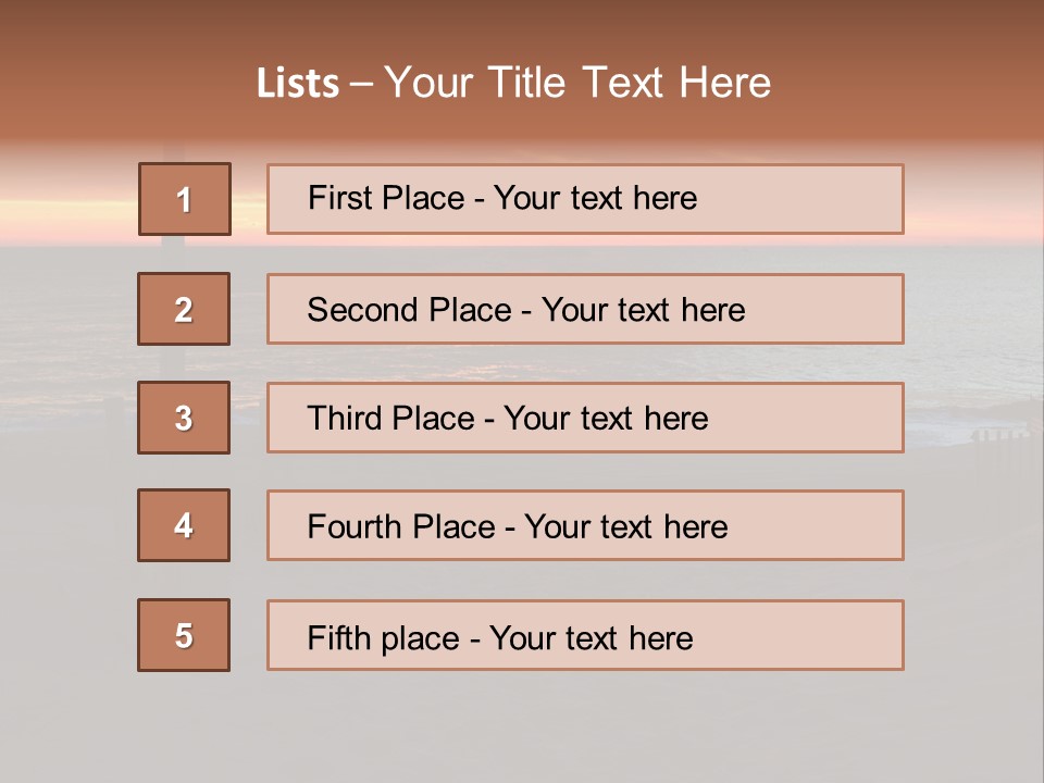 Busuanga Blue Landscape PowerPoint Template