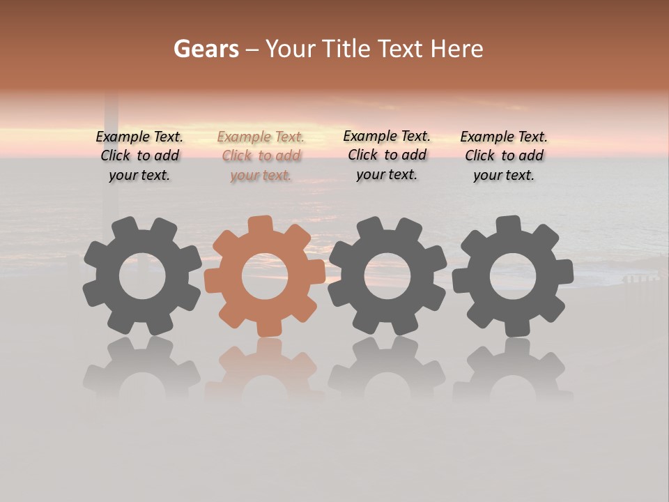 Busuanga Blue Landscape PowerPoint Template