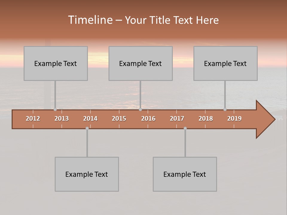 Busuanga Blue Landscape PowerPoint Template