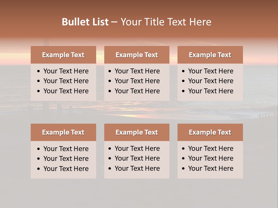 Busuanga Blue Landscape PowerPoint Template
