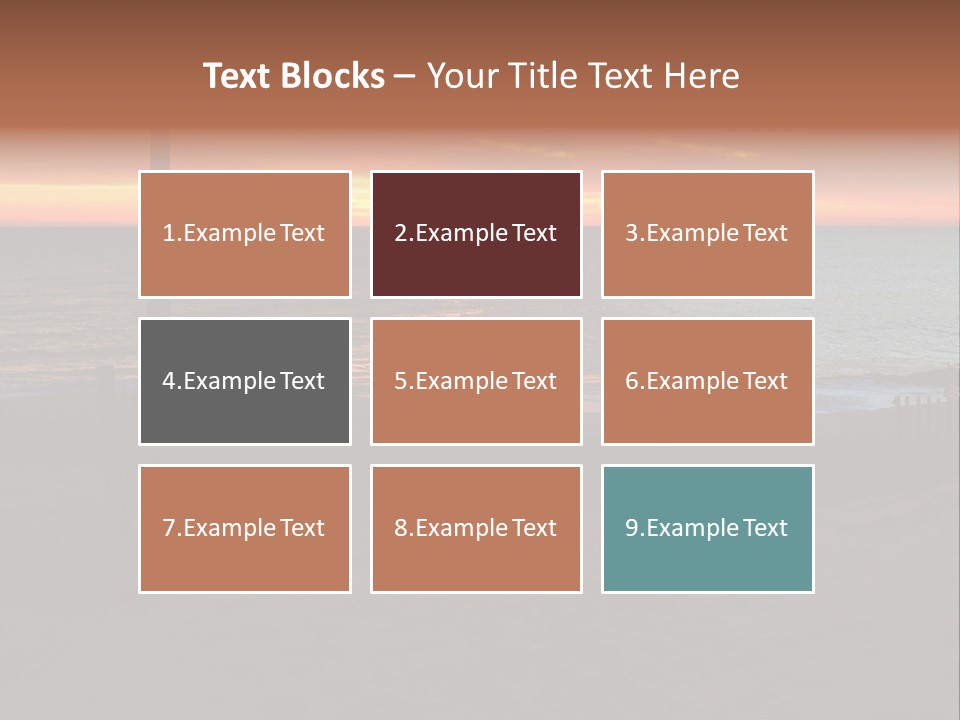 Busuanga Blue Landscape PowerPoint Template