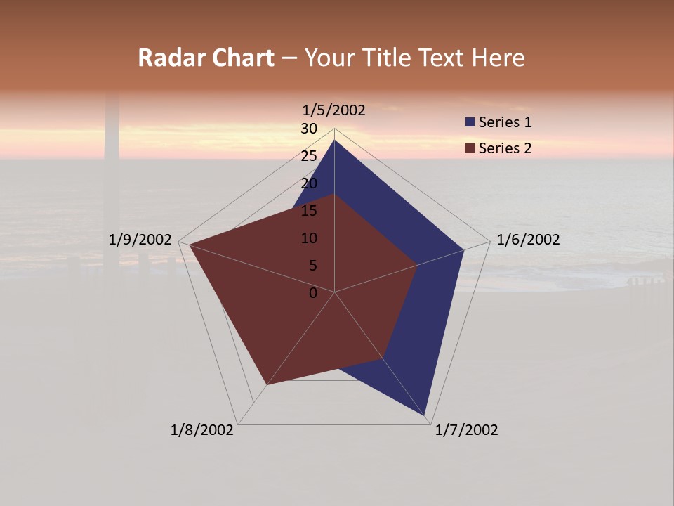 Busuanga Blue Landscape PowerPoint Template