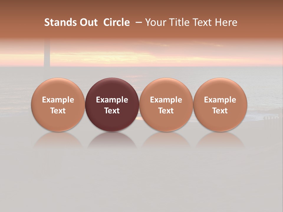 Busuanga Blue Landscape PowerPoint Template