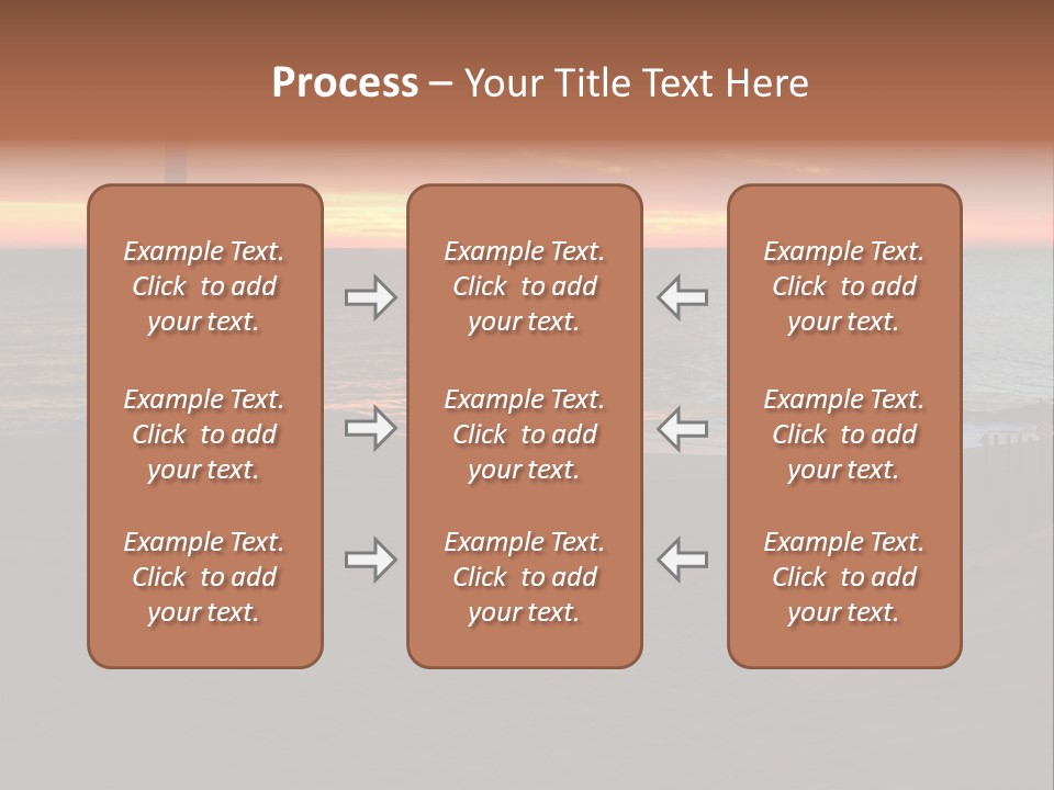 Busuanga Blue Landscape PowerPoint Template