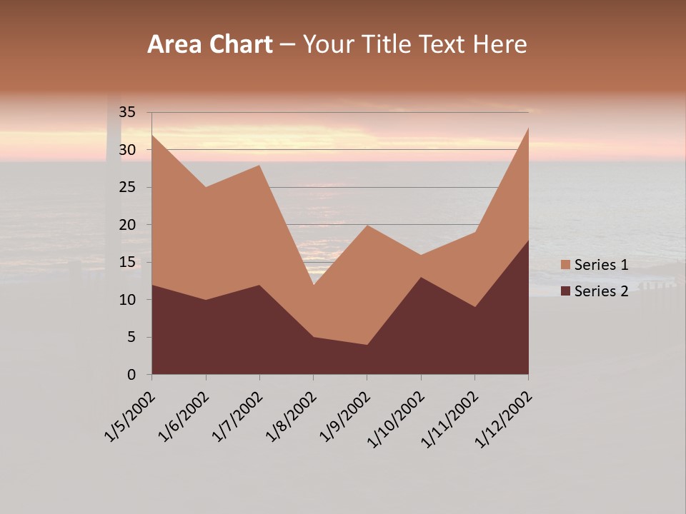 Busuanga Blue Landscape PowerPoint Template