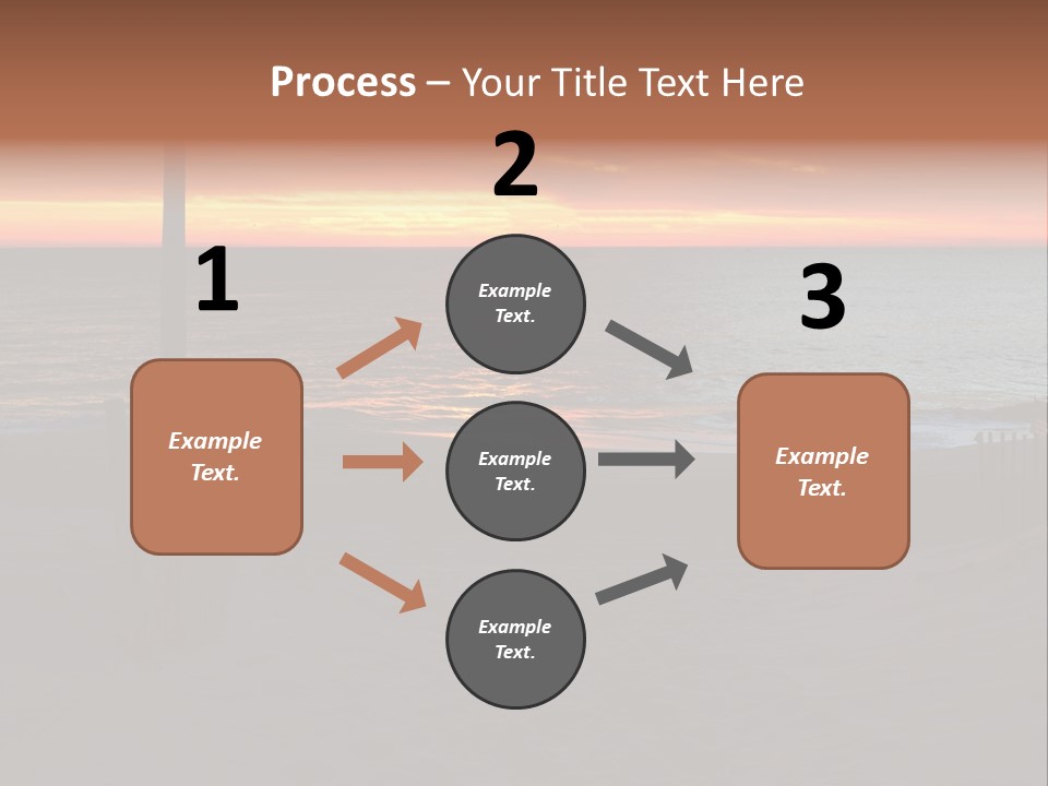 Busuanga Blue Landscape PowerPoint Template