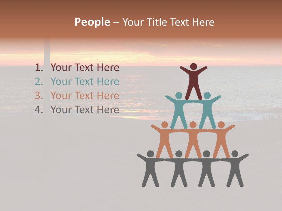 Busuanga Blue Landscape PowerPoint Template