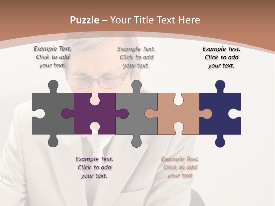 Problem Mature Computer PowerPoint Template
