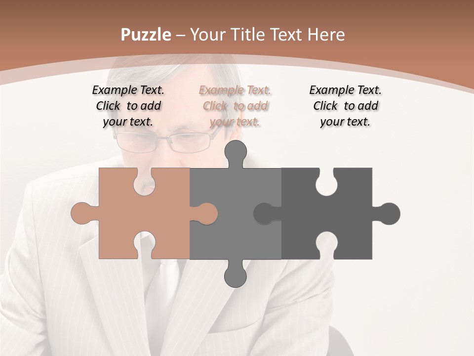 Problem Mature Computer PowerPoint Template