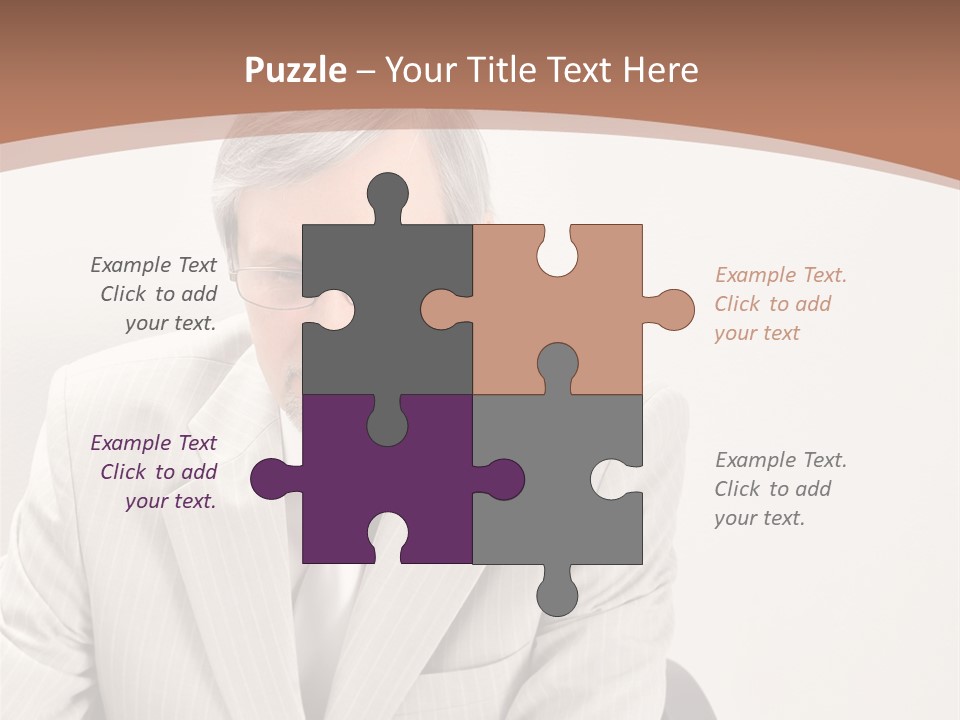 Problem Mature Computer PowerPoint Template