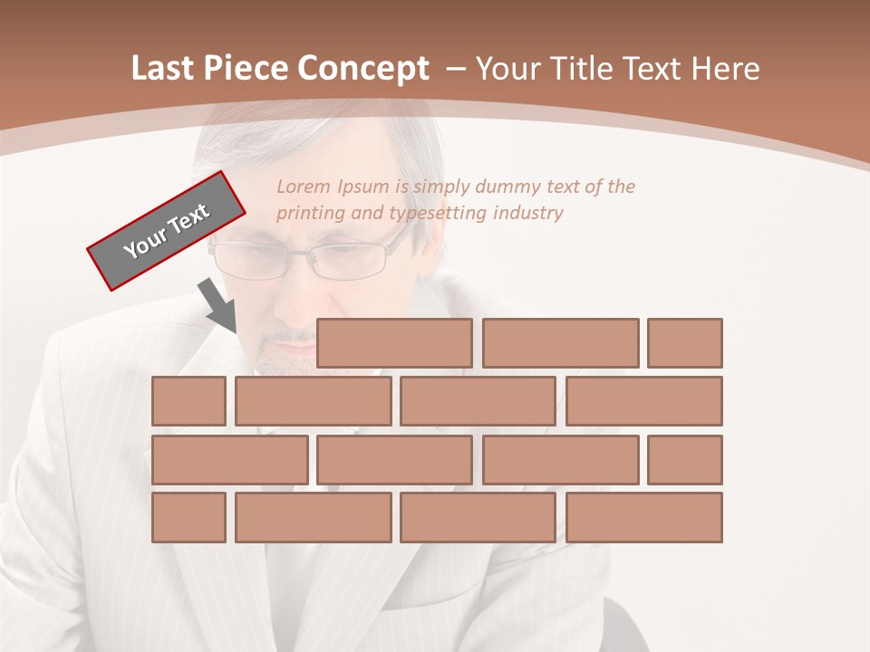 Problem Mature Computer PowerPoint Template