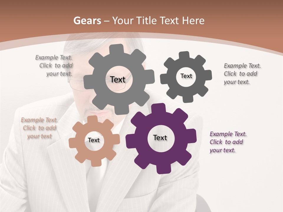 Problem Mature Computer PowerPoint Template