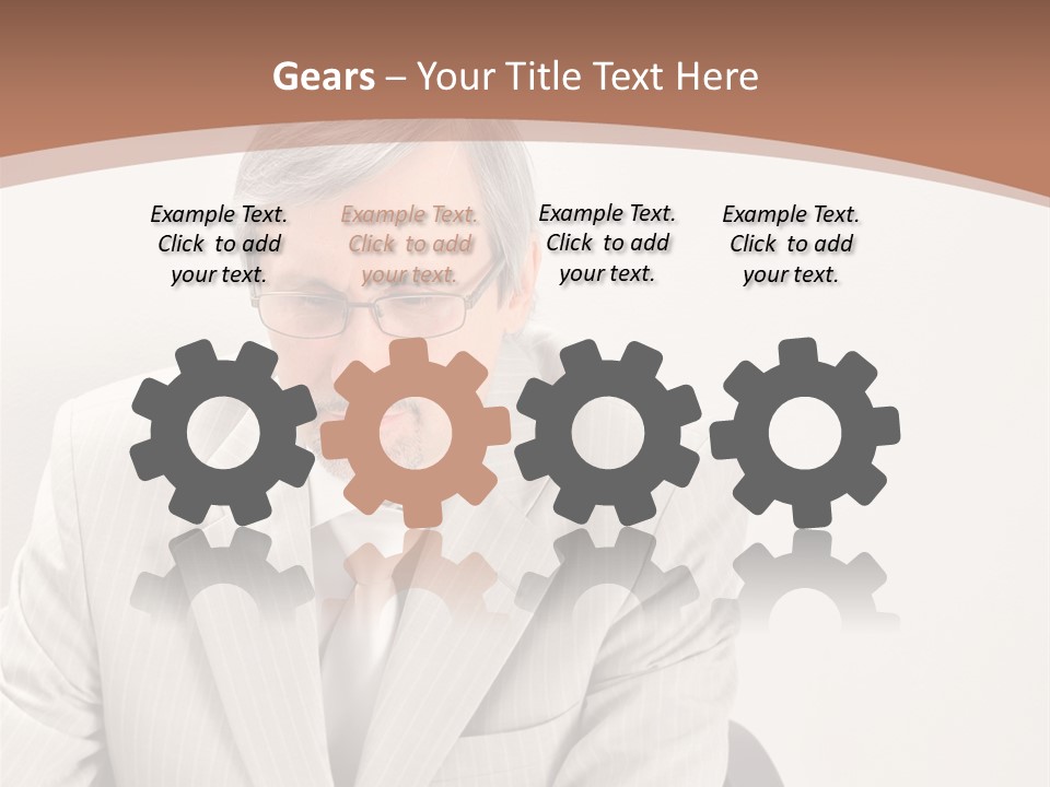 Problem Mature Computer PowerPoint Template