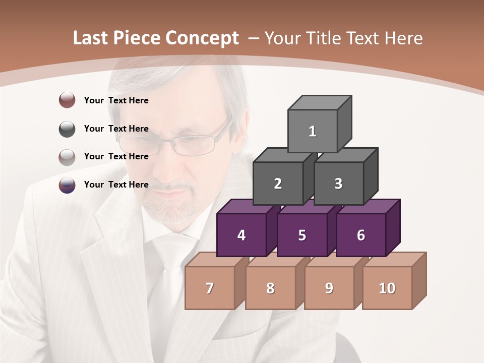 Problem Mature Computer PowerPoint Template