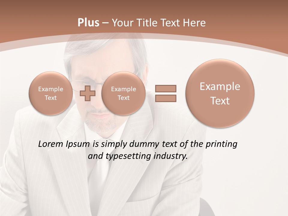 Problem Mature Computer PowerPoint Template