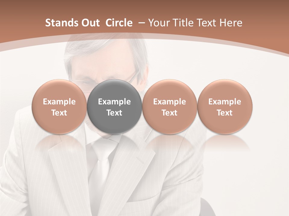 Problem Mature Computer PowerPoint Template