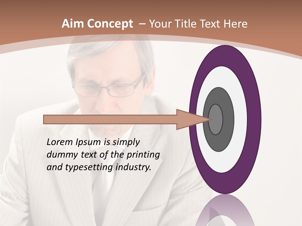 Problem Mature Computer PowerPoint Template