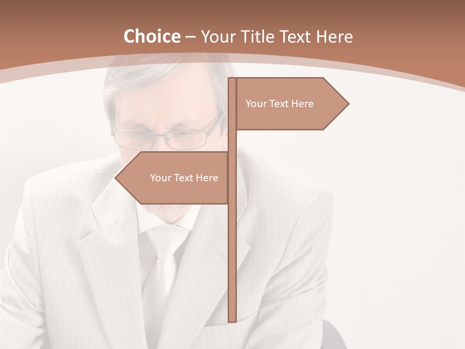 Problem Mature Computer PowerPoint Template