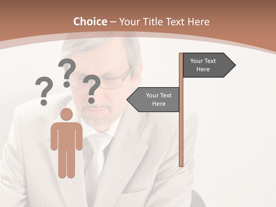 Problem Mature Computer PowerPoint Template