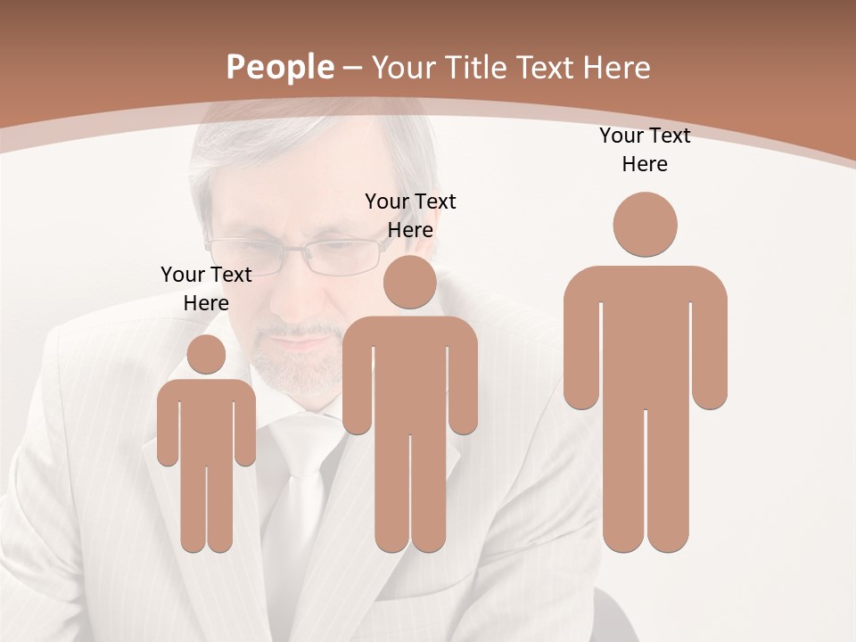 Problem Mature Computer PowerPoint Template