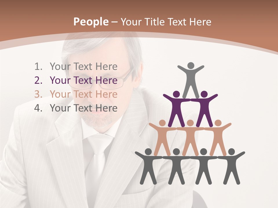 Problem Mature Computer PowerPoint Template