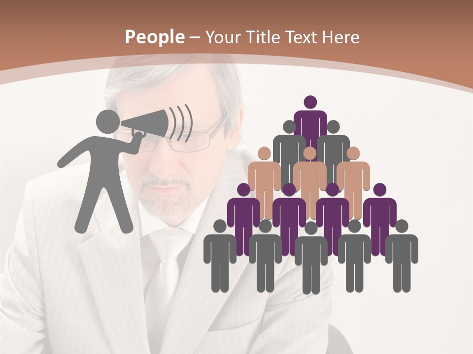 Problem Mature Computer PowerPoint Template