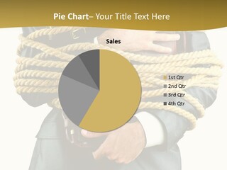 A Man In A Suit Holding A Rope Powerpoint Template PowerPoint Template