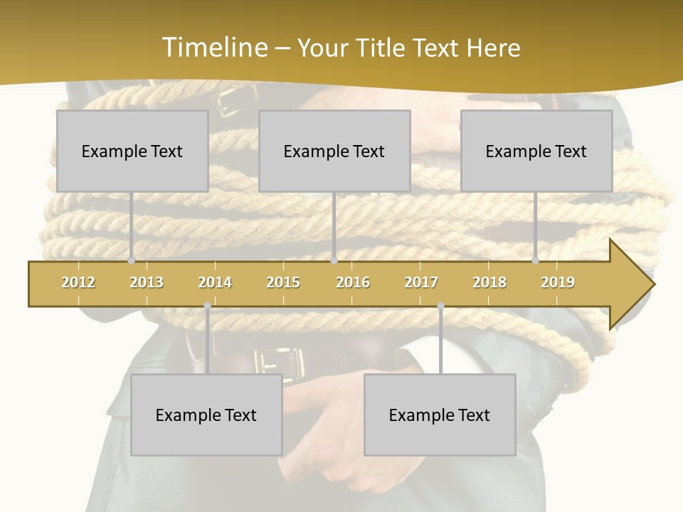 A Man In A Suit Holding A Rope Powerpoint Template PowerPoint Template