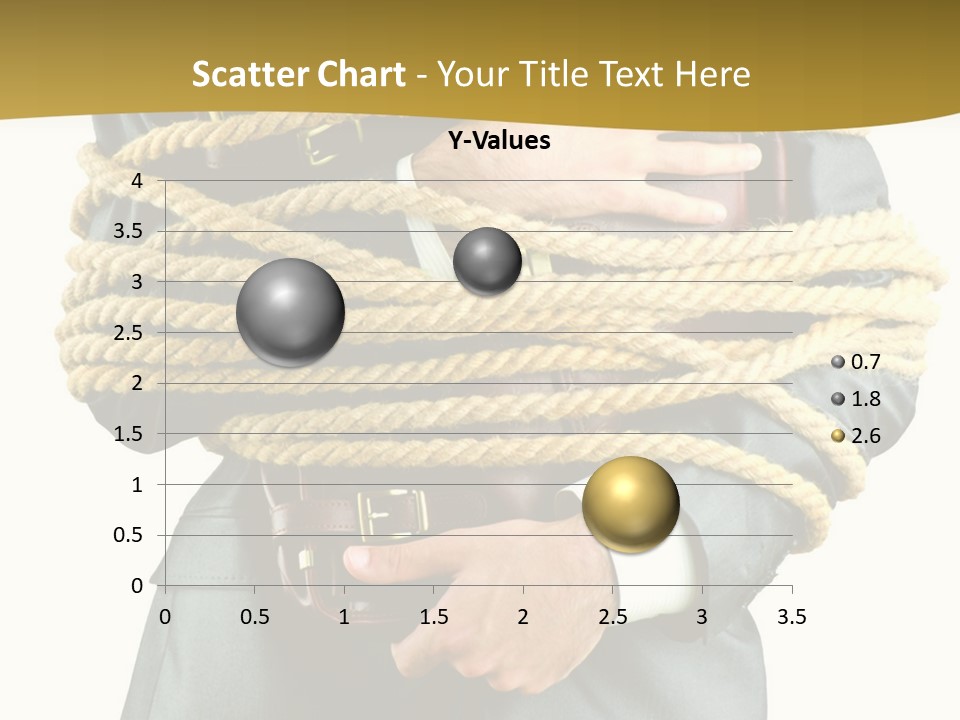 A Man In A Suit Holding A Rope Powerpoint Template PowerPoint Template