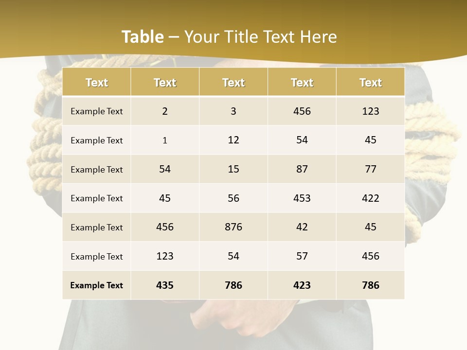 A Man In A Suit Holding A Rope Powerpoint Template PowerPoint Template