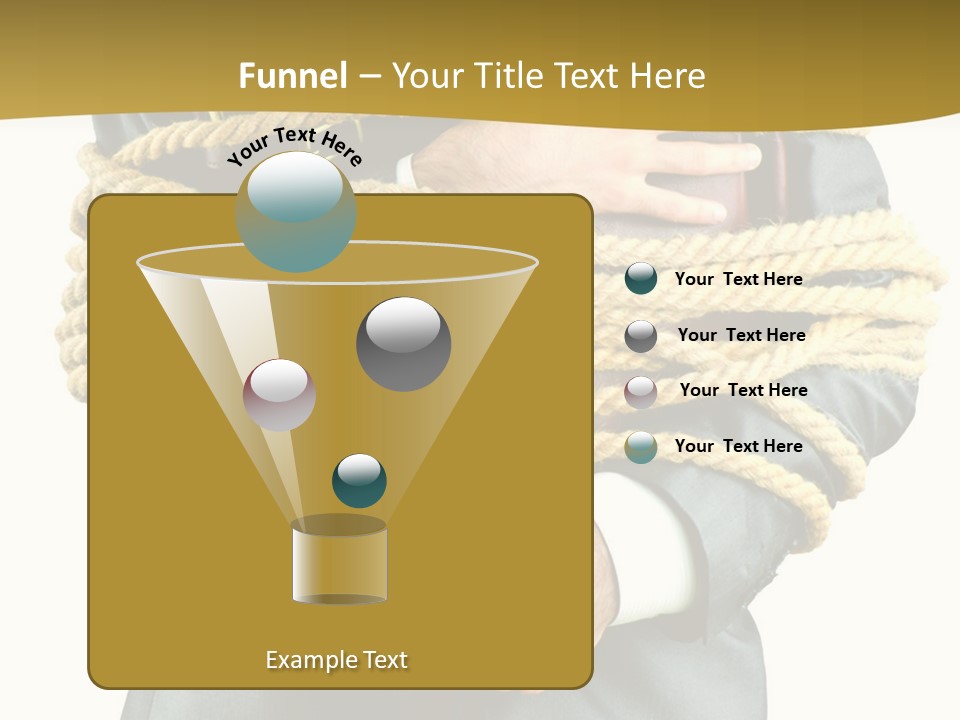 A Man In A Suit Holding A Rope Powerpoint Template PowerPoint Template