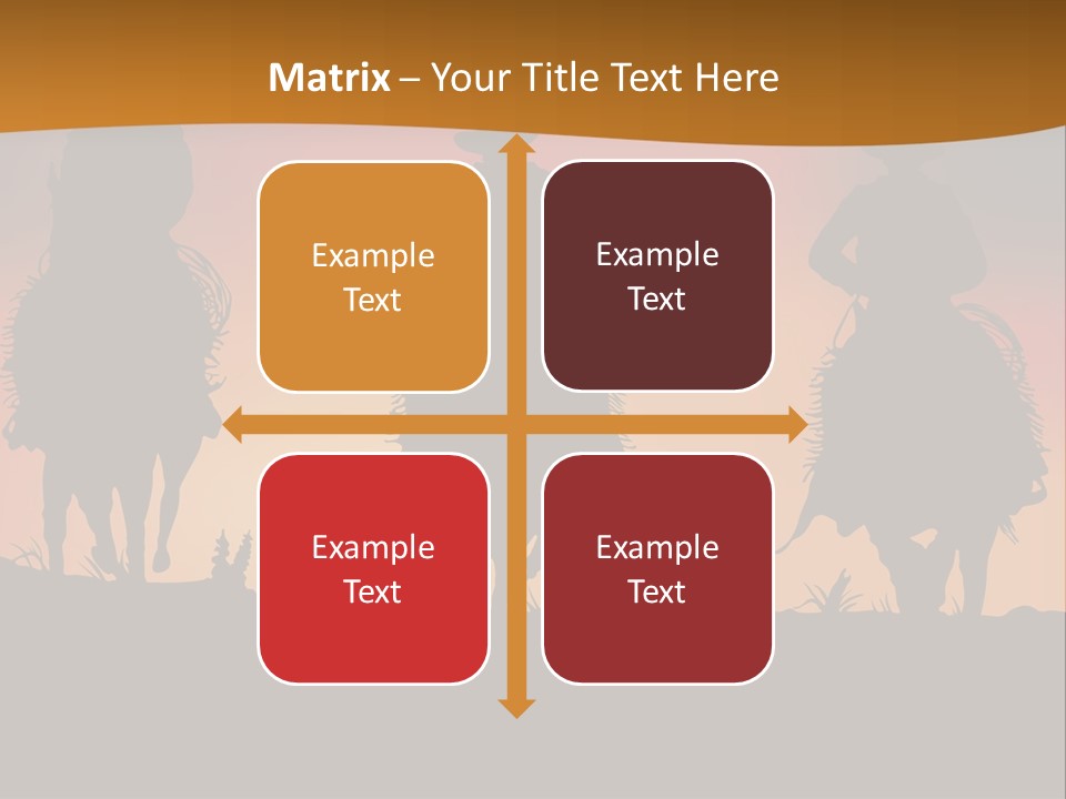 Travel Cowboy Male PowerPoint Template