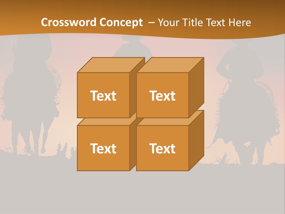 Travel Cowboy Male PowerPoint Template