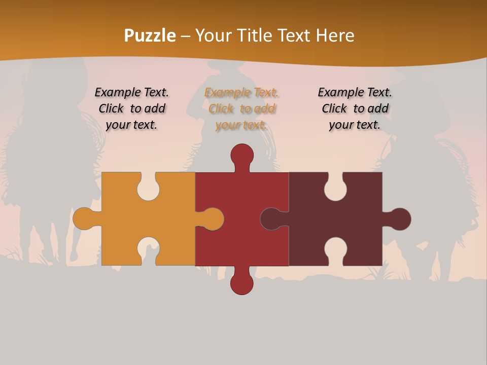 Travel Cowboy Male PowerPoint Template