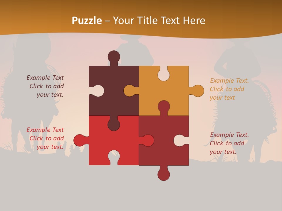 Travel Cowboy Male PowerPoint Template