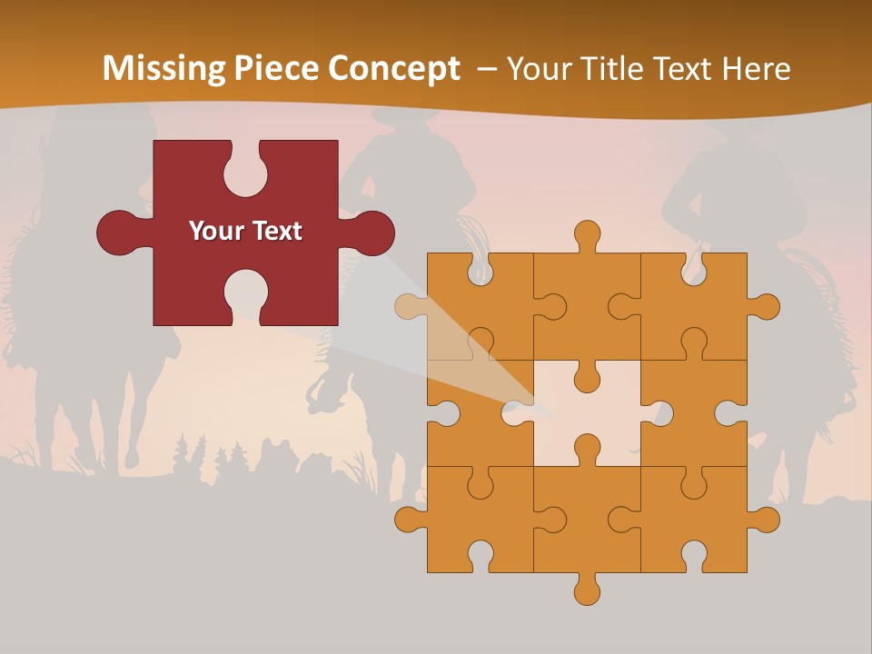 Travel Cowboy Male PowerPoint Template