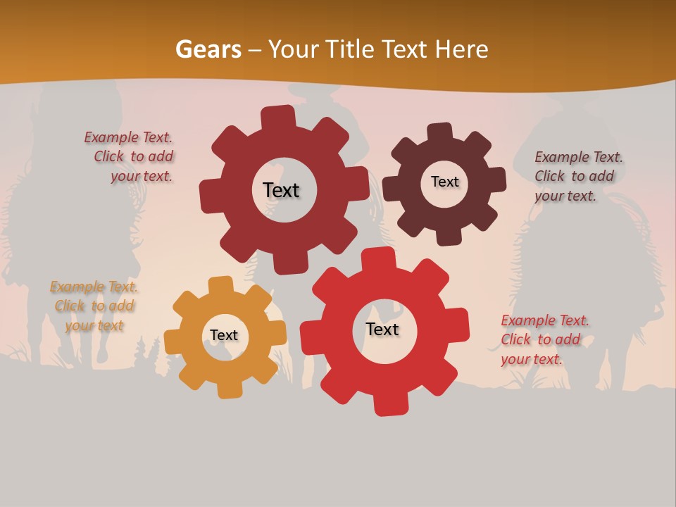 Travel Cowboy Male PowerPoint Template