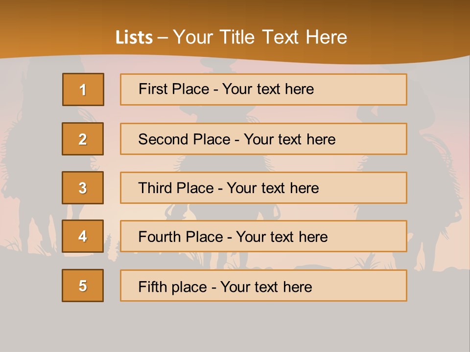 Travel Cowboy Male PowerPoint Template
