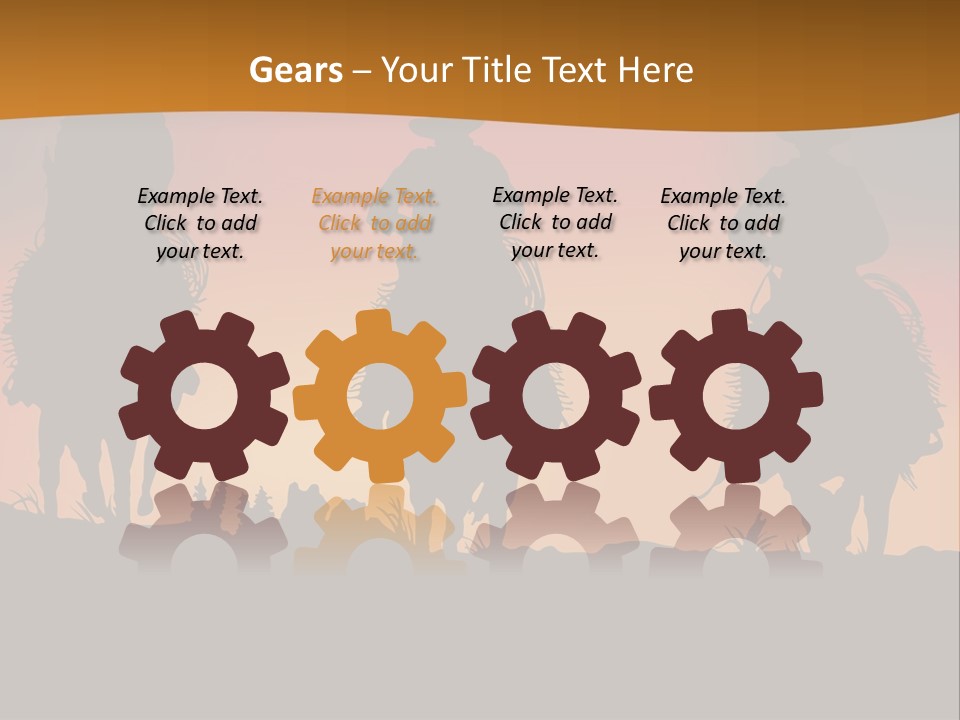 Travel Cowboy Male PowerPoint Template