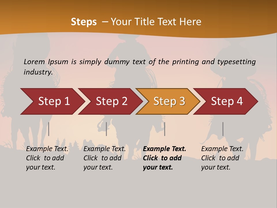Travel Cowboy Male PowerPoint Template