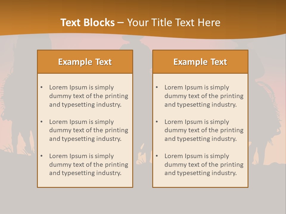 Travel Cowboy Male PowerPoint Template