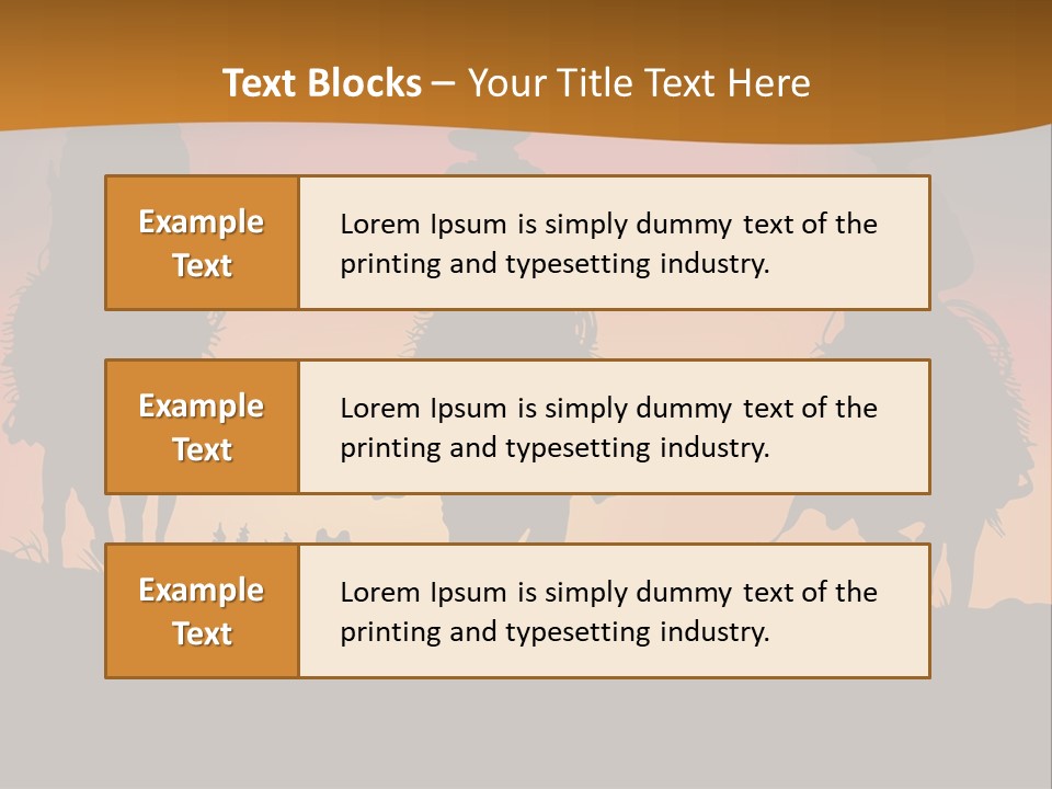Travel Cowboy Male PowerPoint Template