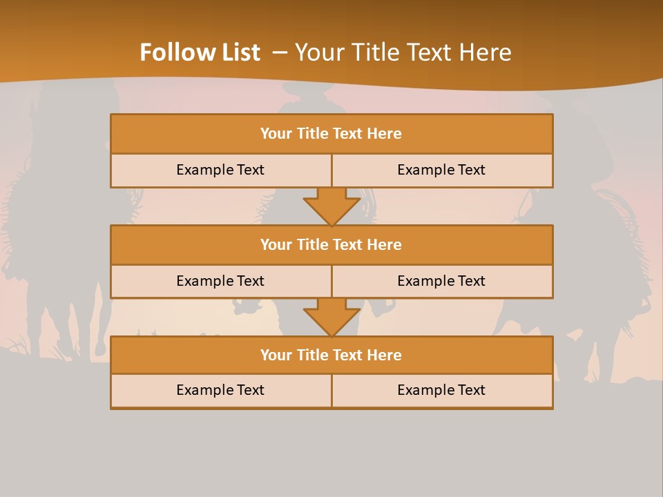 Travel Cowboy Male PowerPoint Template