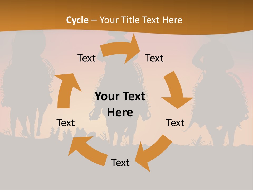 Travel Cowboy Male PowerPoint Template