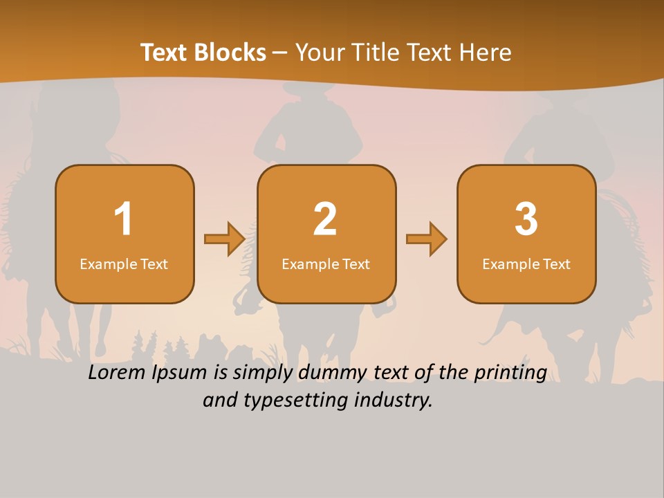 Travel Cowboy Male PowerPoint Template