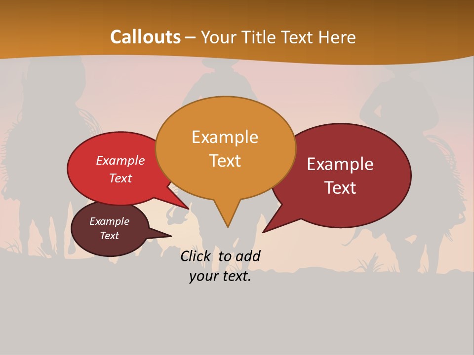 Travel Cowboy Male PowerPoint Template